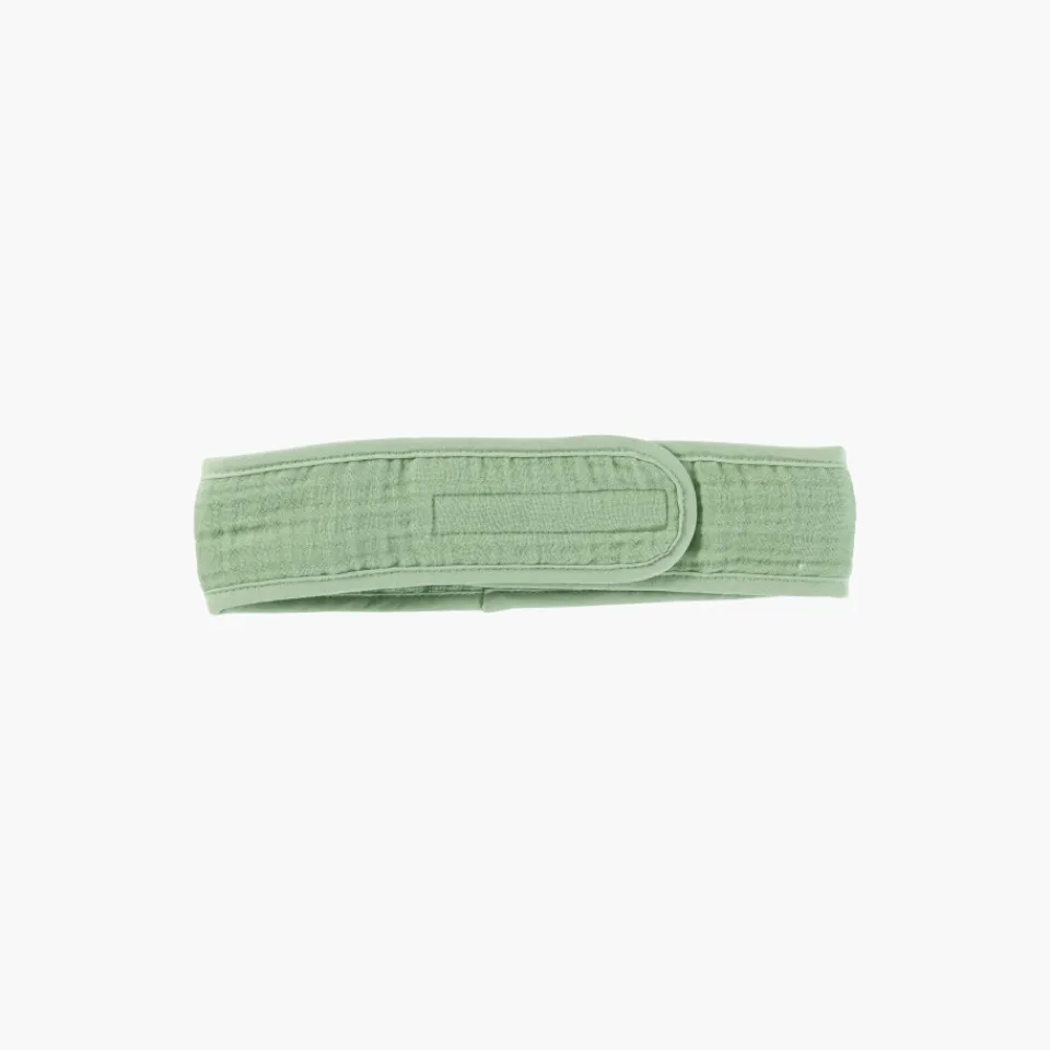 Carré Blanc Bandeau coton et gaze de coton biologique Naturelle eucalyptus|Femme Coffrets Cadeaux|Accessoires Beauté