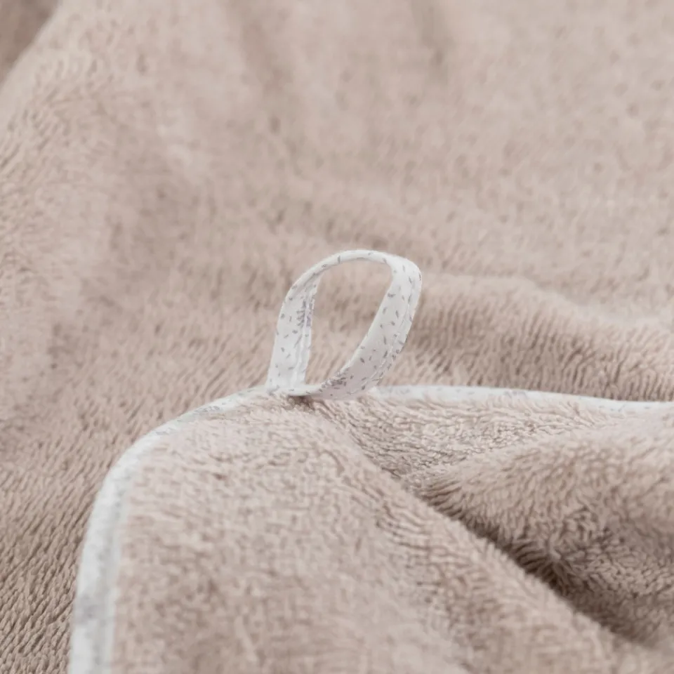 Carré Blanc Cape de bain coton biologique Devine lin|Enfant Capes De Bain