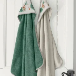 Carré Blanc Cape de bain coton Féeries ivoire|Enfant Capes De Bain