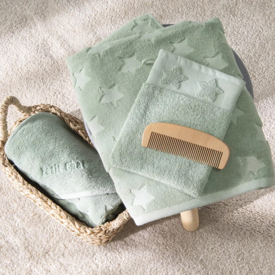 Carré Blanc Cape de bain coton Monjour eucalyptus|Enfant Capes De Bain|Nouveautés Bébénew