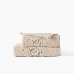Carré Blanc Drap de bain coton bio Bienvenue naturel|Enfant Draps De Bain|Nouveautés Bébénew