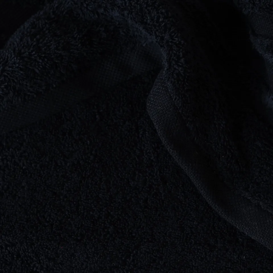 Carré Blanc Drap de bain coton Lola II noir|Homme Coffrets Cadeaux|Draps De Bain