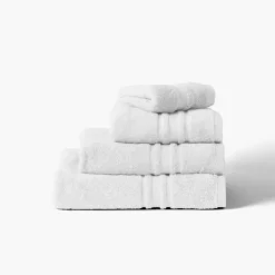Carré Blanc Drap de bain coton Lola II blanc|Femme Coffrets Cadeaux|Draps De Bain