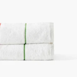 Carré Blanc Drap de bain coton Rosella blanc| Draps De Bain