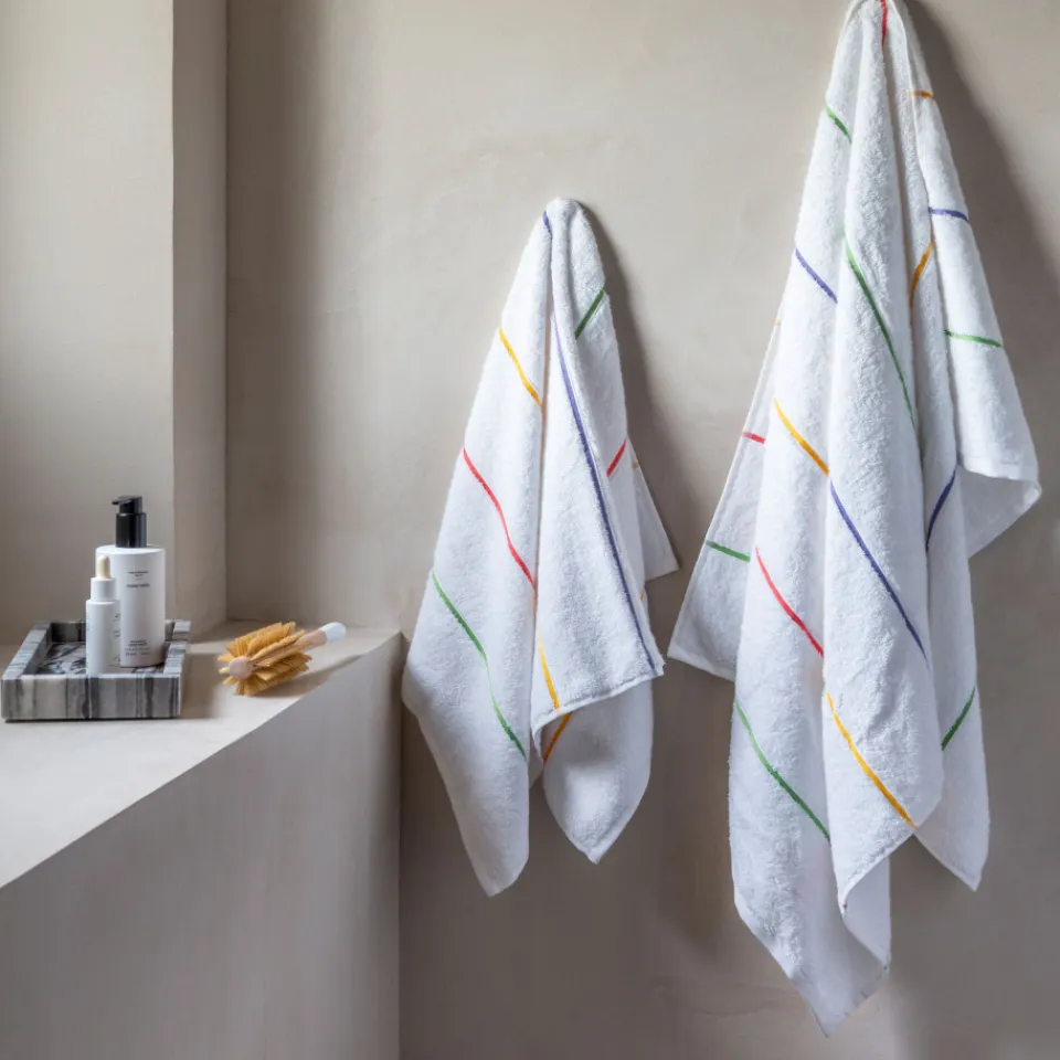 Carré Blanc Drap de bain coton Rosella blanc| Draps De Bain