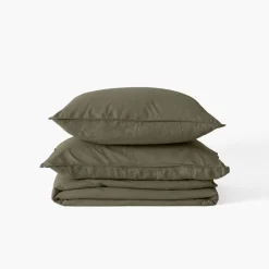 Carré Blanc Drap de lit lin lavé Songe bocage| Draps De Lit