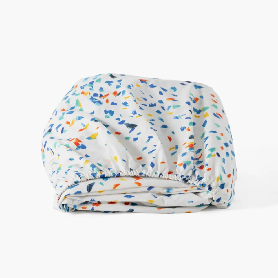 Carré Blanc Drap housse coton bio Tadam enfant|Enfant Linge De Litbio|Draps Housse