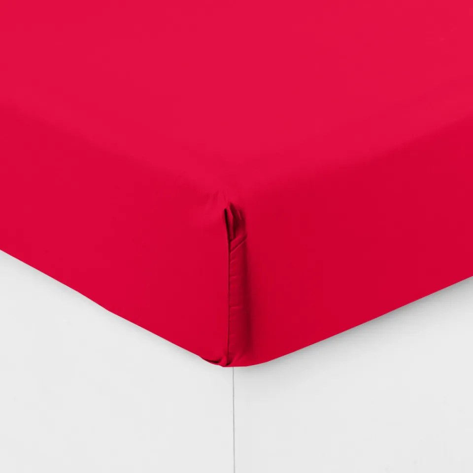 Carré Blanc Drap housse percale de coton Neo grenadine| Draps Housse