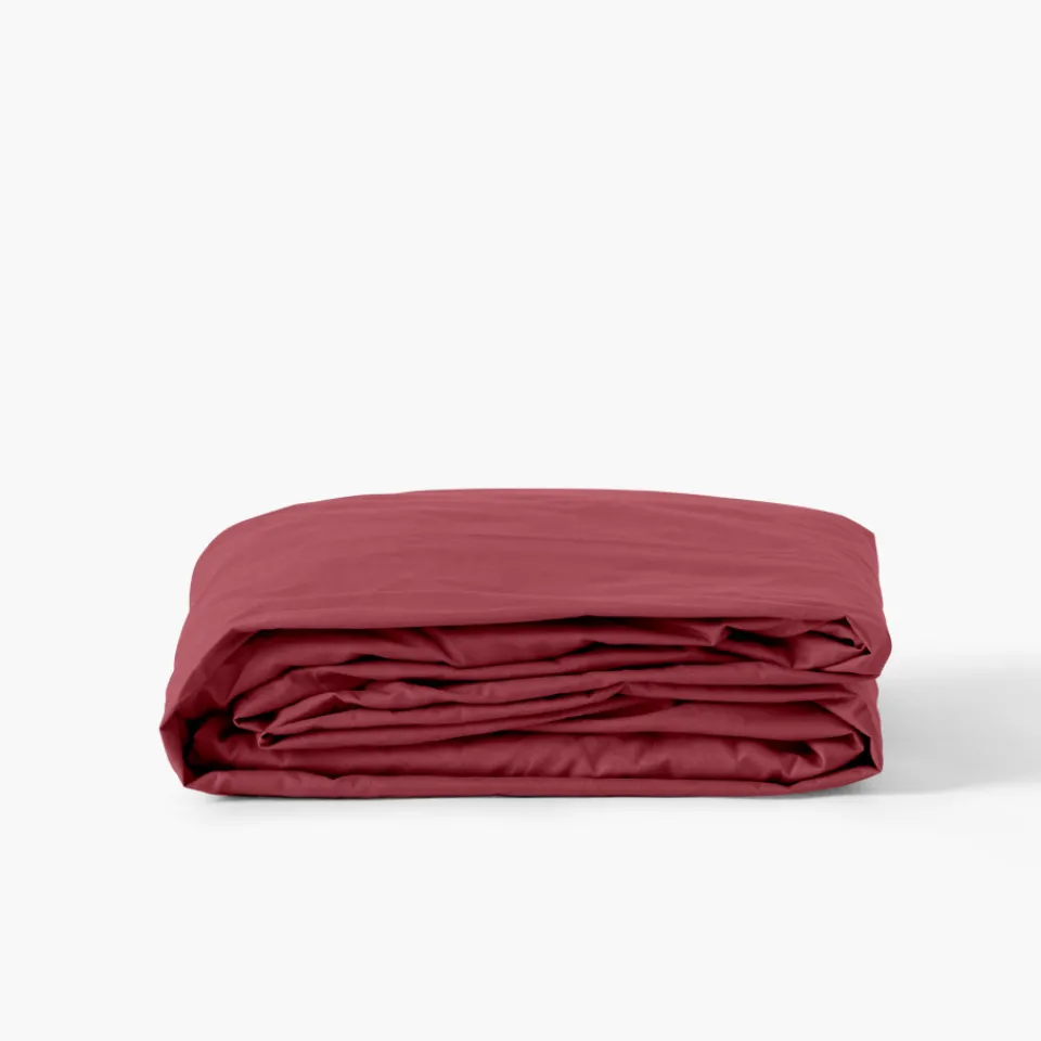 Carré Blanc Drap housse percale de coton Neo griottine| Draps Housse