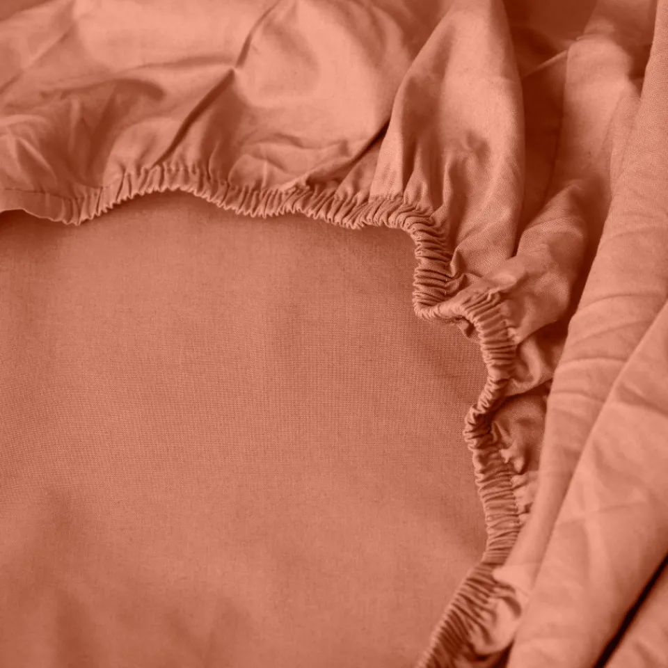 Carré Blanc Drap housse percale de coton Neo tomette| Draps Housse