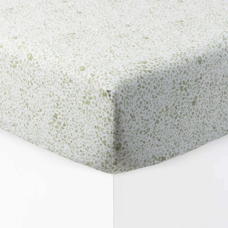Carré Blanc Drap housse pur coton bio Safari|Enfant Linge De Litbio|Draps Housse