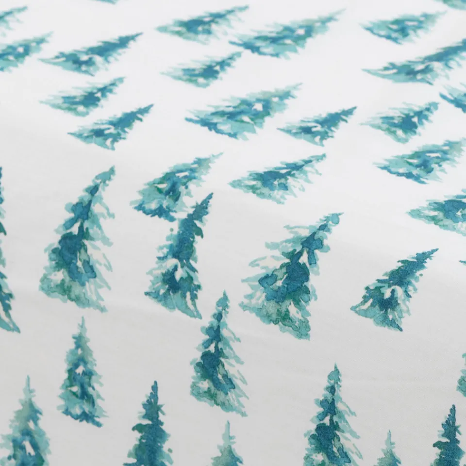 Carré Blanc Drap housse pur coton biologique Boréales|Enfant Linge De Litbio|Draps Housse