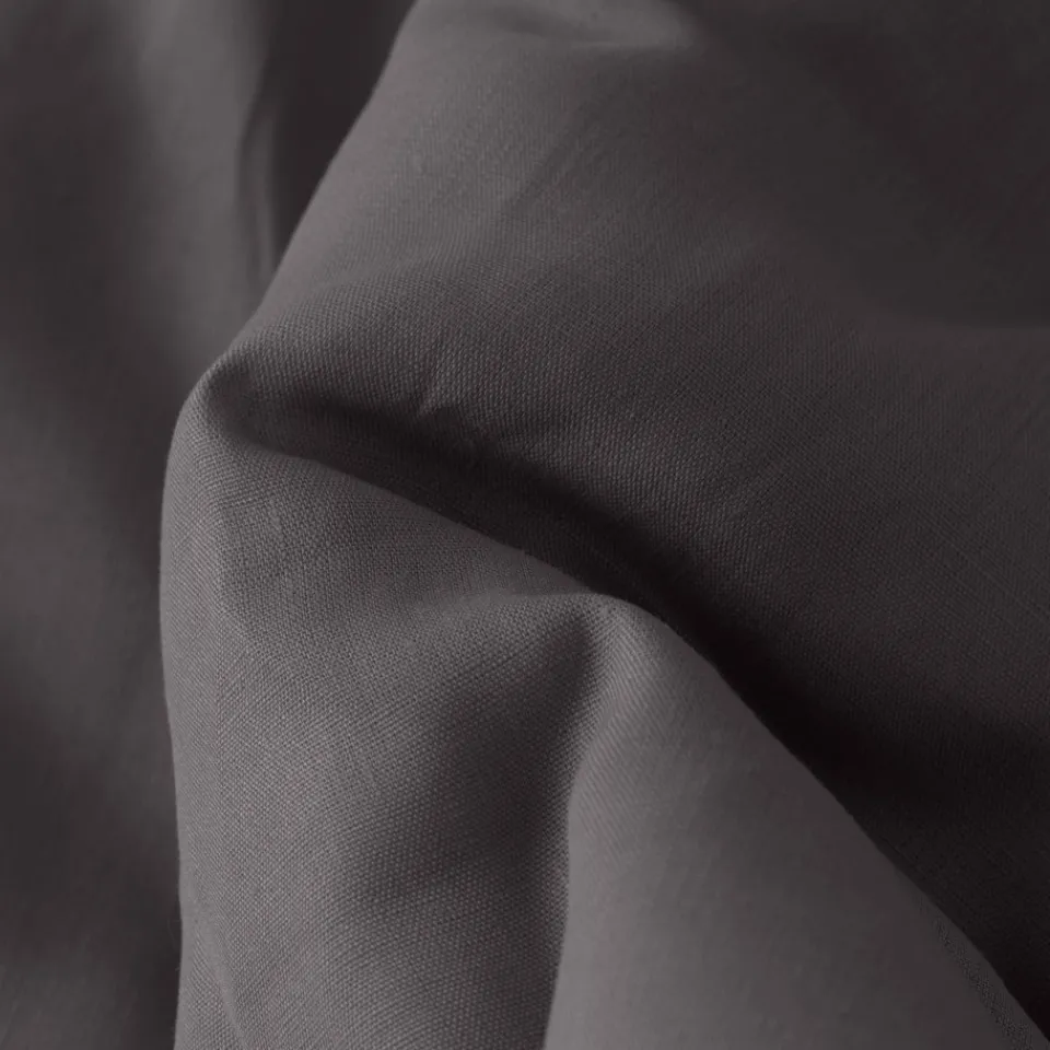Carré Blanc Edredon lin et coton lavé Songe charbon| Plaids Et Couvre-lits|Plaids
