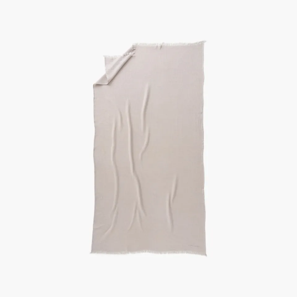 Carré Blanc Fouta coton Pyla lin| La Plage