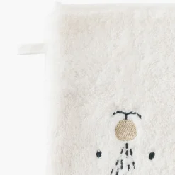 Carré Blanc Gant de toilette coton Xmasful ivoire|Enfant Gants De Toilette|Nouveautés Bébénew