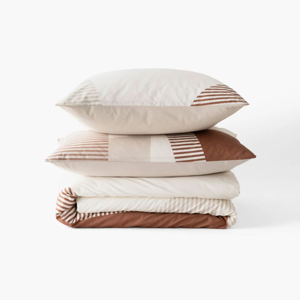 Carré Blanc Housse de couette coton Cadaques| Housses De Couette