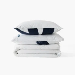 Carré Blanc Housse de couette coton Hypnotic| Housses De Couette