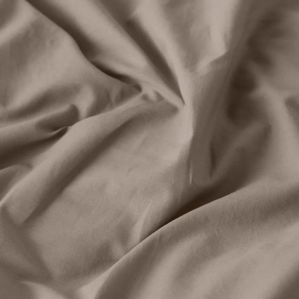 Carré Blanc Housse de couette enfant lin et coton lavé Songe taupe|Enfant Housses De Couette