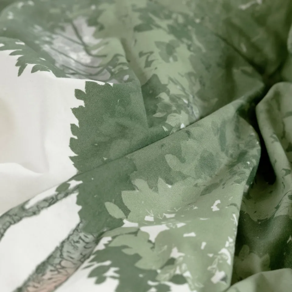 Carré Blanc Housse de couette réversible percale de coton lavée biologique Monarbre| Housses De Couette