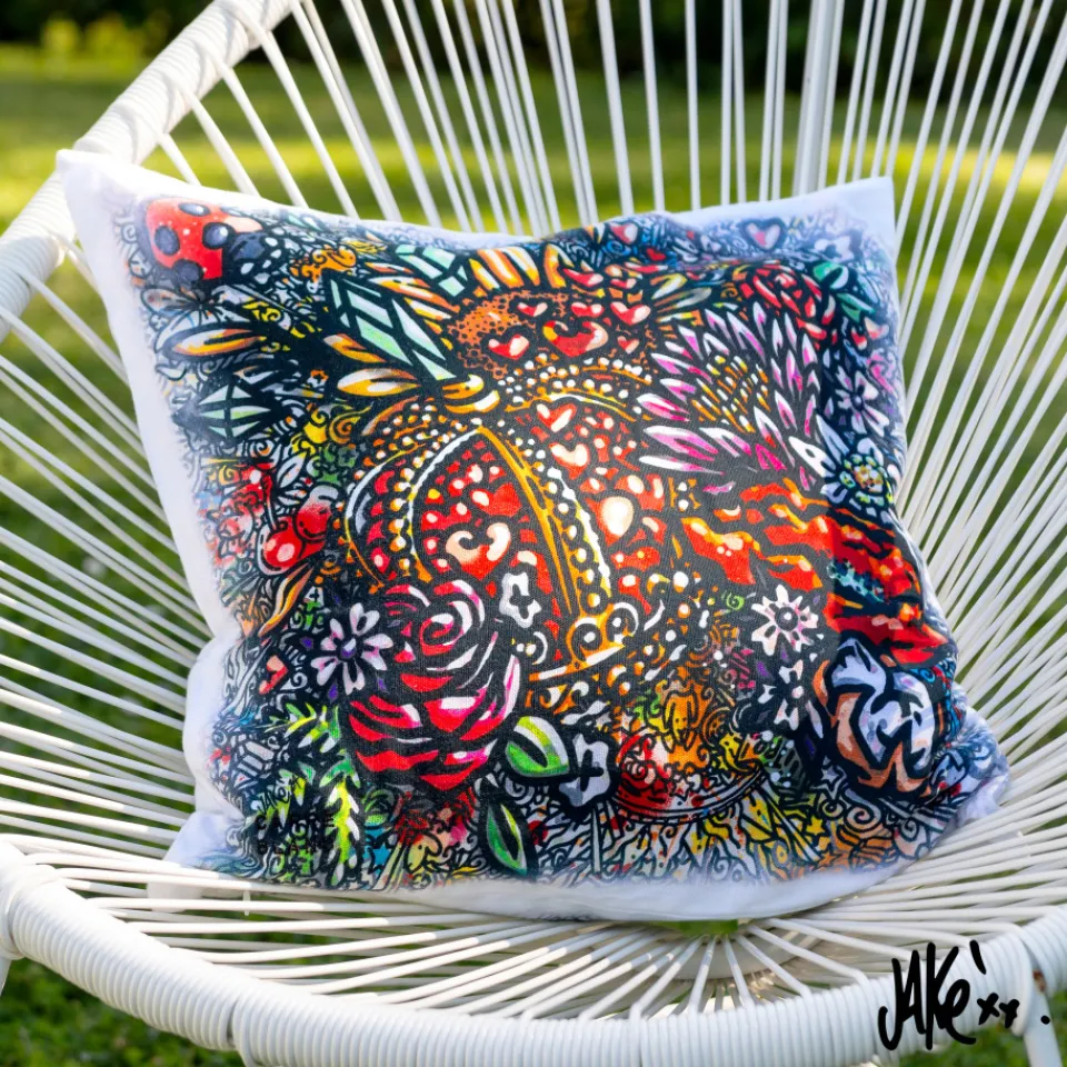 Carré Blanc Housse de coussin coton Jakè x|Homme Housses De Coussin|Coffrets Cadeaux
