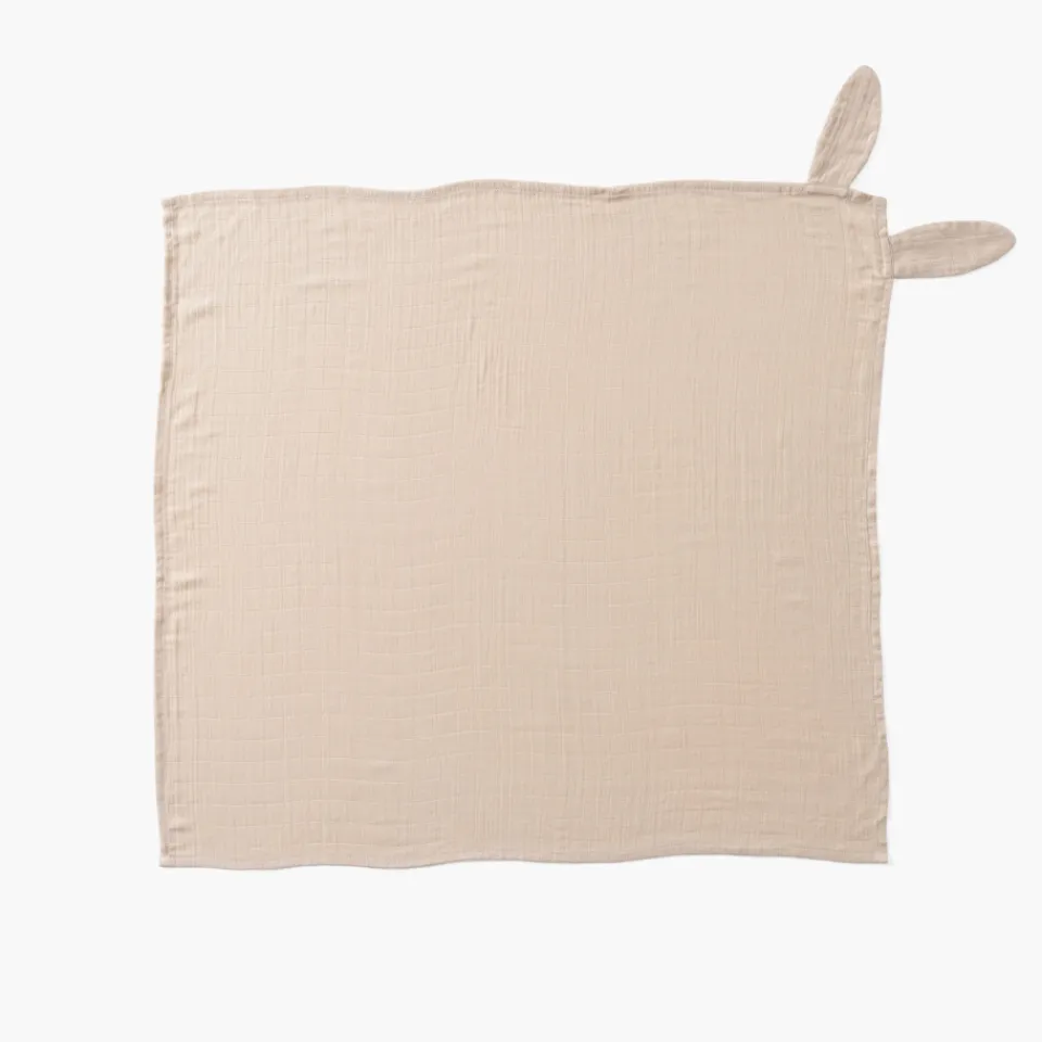 Carré Blanc Maxi lange coton bio Merveille beige|Enfant Accessoires|Nouveautés Bébénew