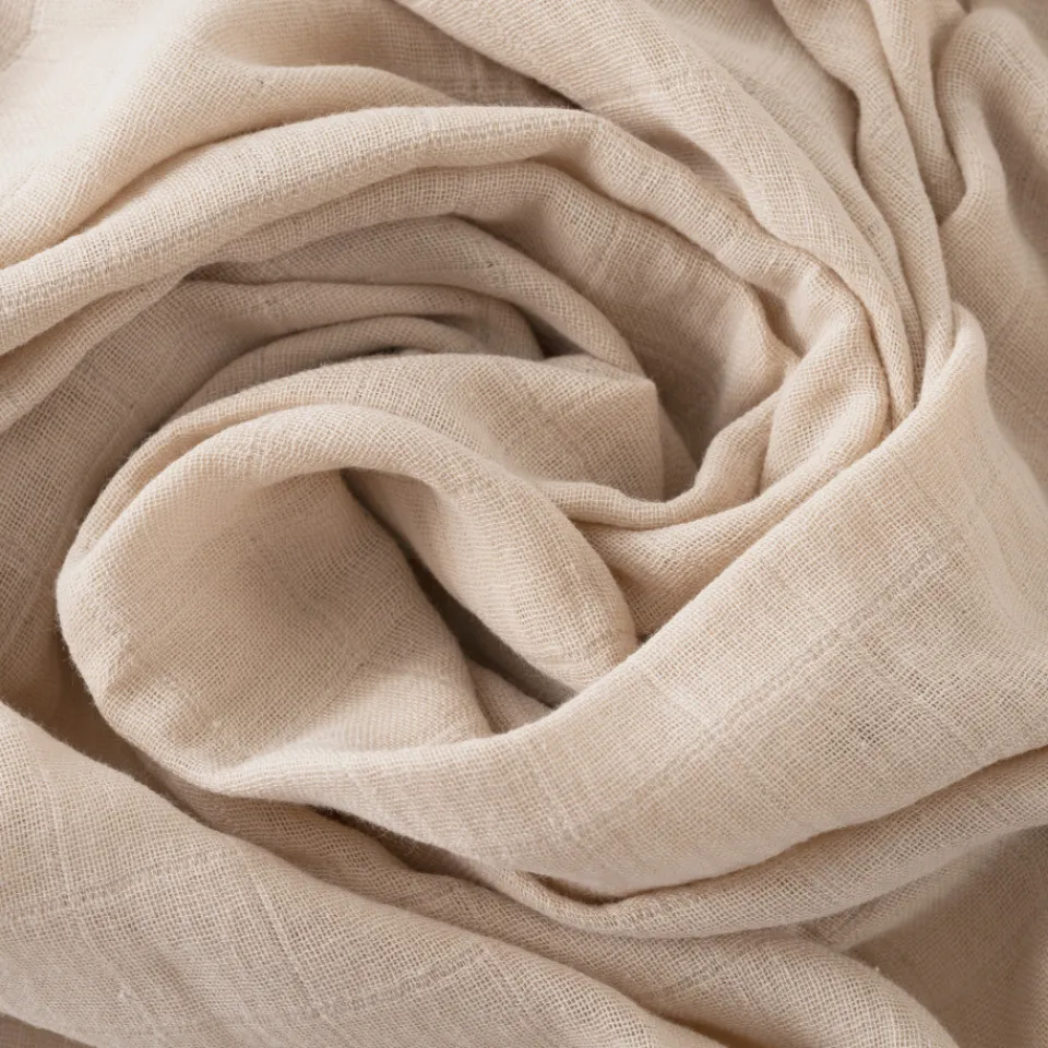 Carré Blanc Maxi lange coton bio Merveille beige|Enfant Accessoires|Nouveautés Bébénew