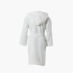 Carré Blanc Peignoir enfant bouclette de coton biologique Cocon blanc|Enfant Peignoirs 12 Mois - 10 Ans