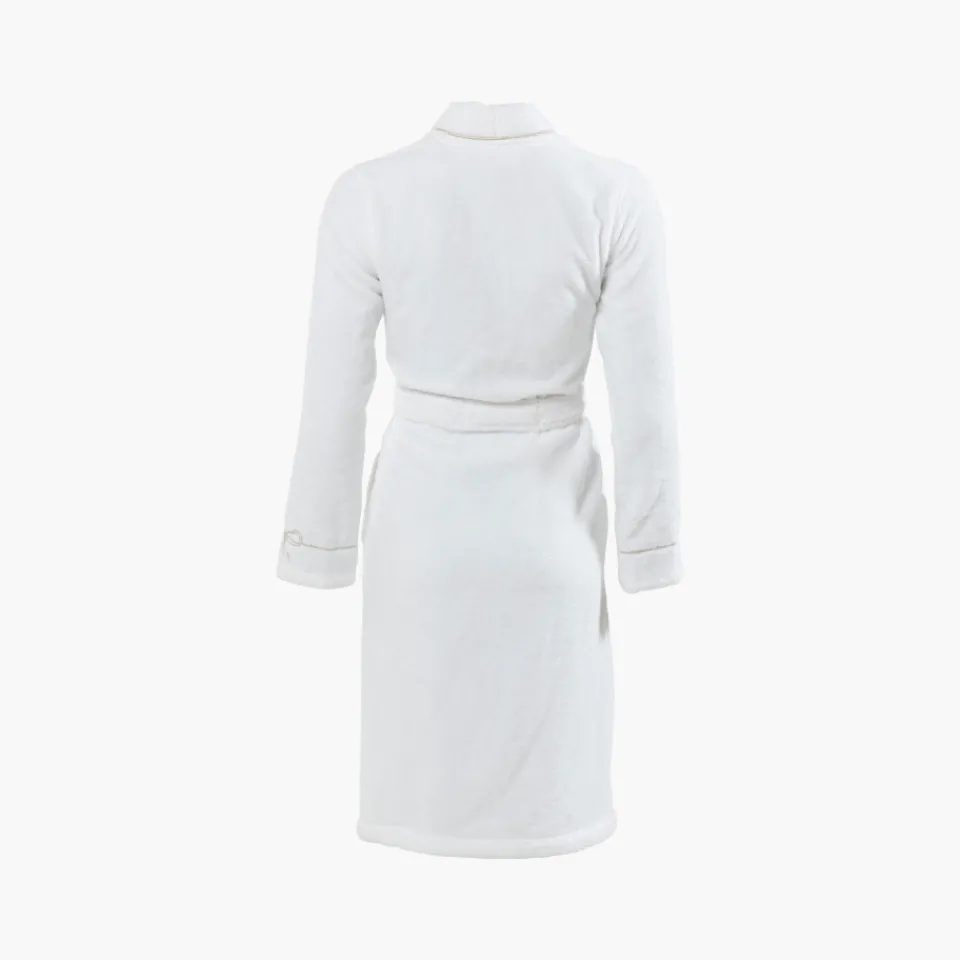 Carré Blanc Peignoir femme coton col kimono Pampa II blanc|Femme Peignoirs Femme