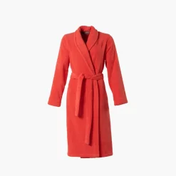 Carré Blanc Peignoir femme coton moelleux Ella corail|Femme Peignoirs Femme
