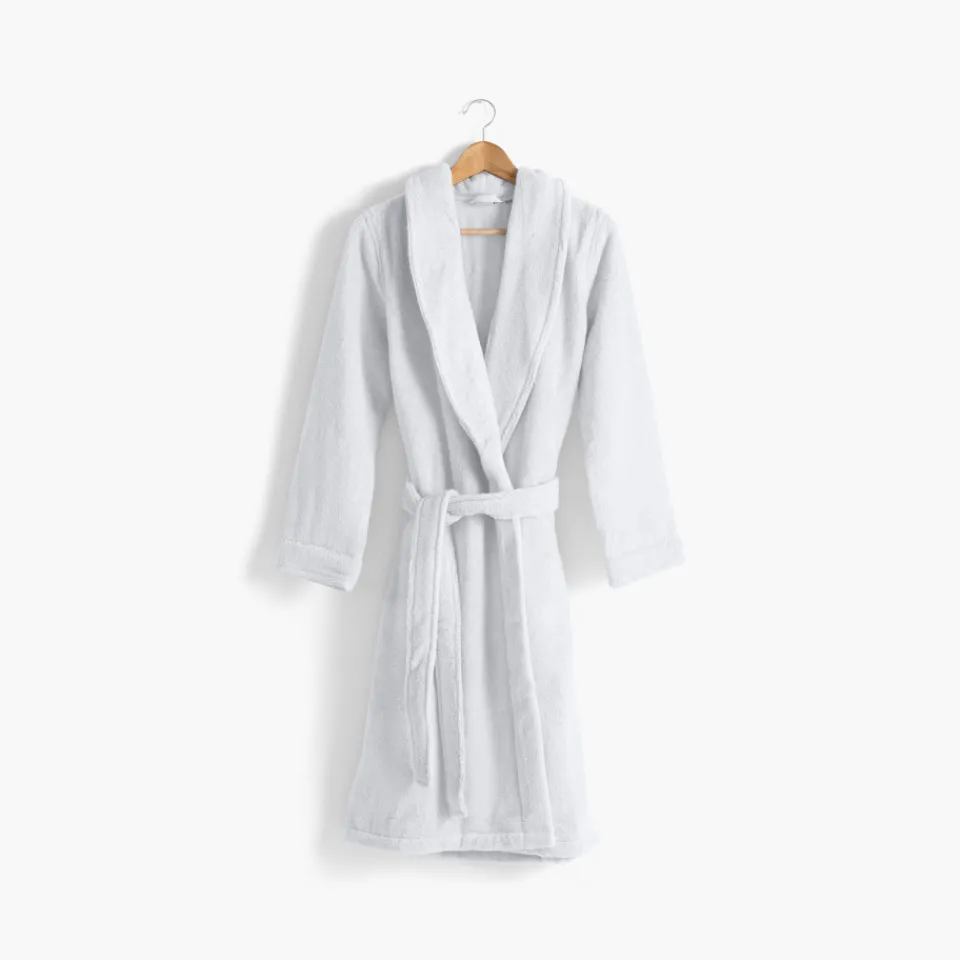 Carré Blanc Peignoir femme coton moelleux Ella blanc|Femme Peignoirs Femme