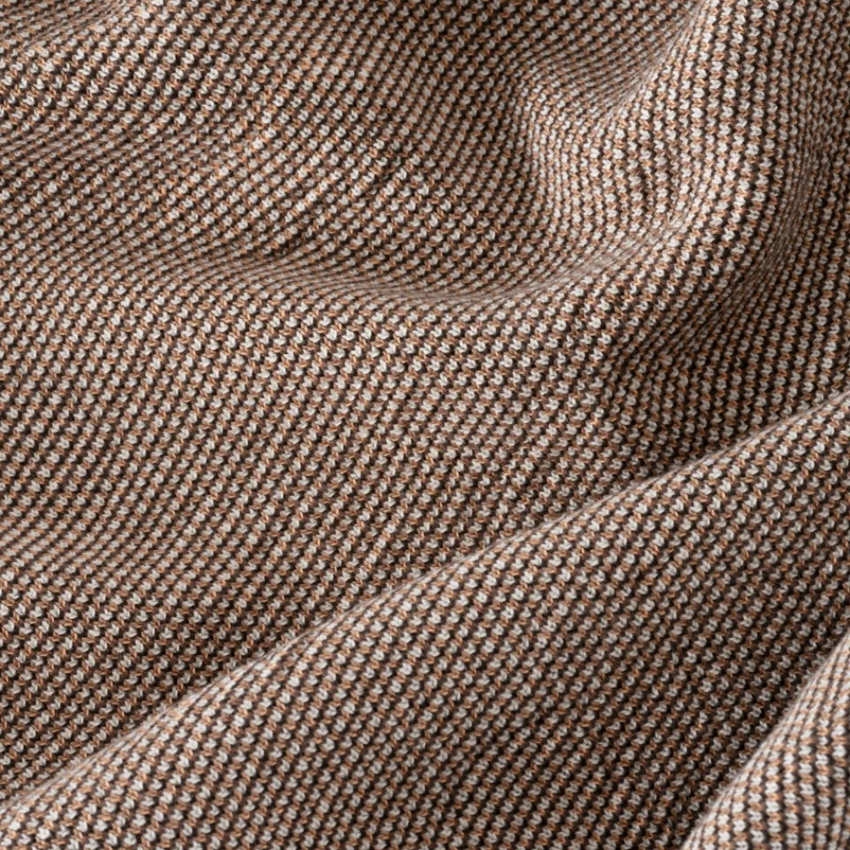 Carré Blanc Plaid coton maille jacquard Ysée ivoire|Femme Coffrets Cadeaux