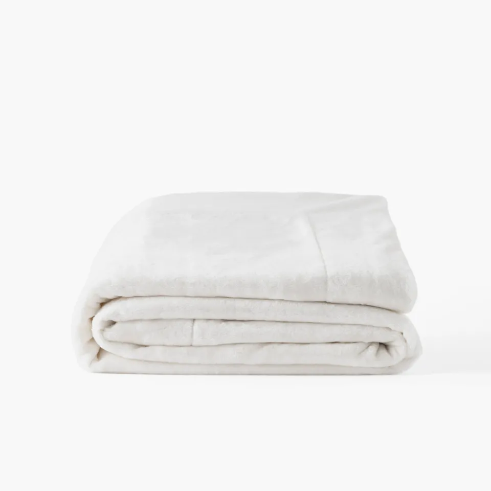Carré Blanc Plaid polaire Oslo ivoire|Femme Coffrets Cadeaux|Plaids Et Couvre-lits