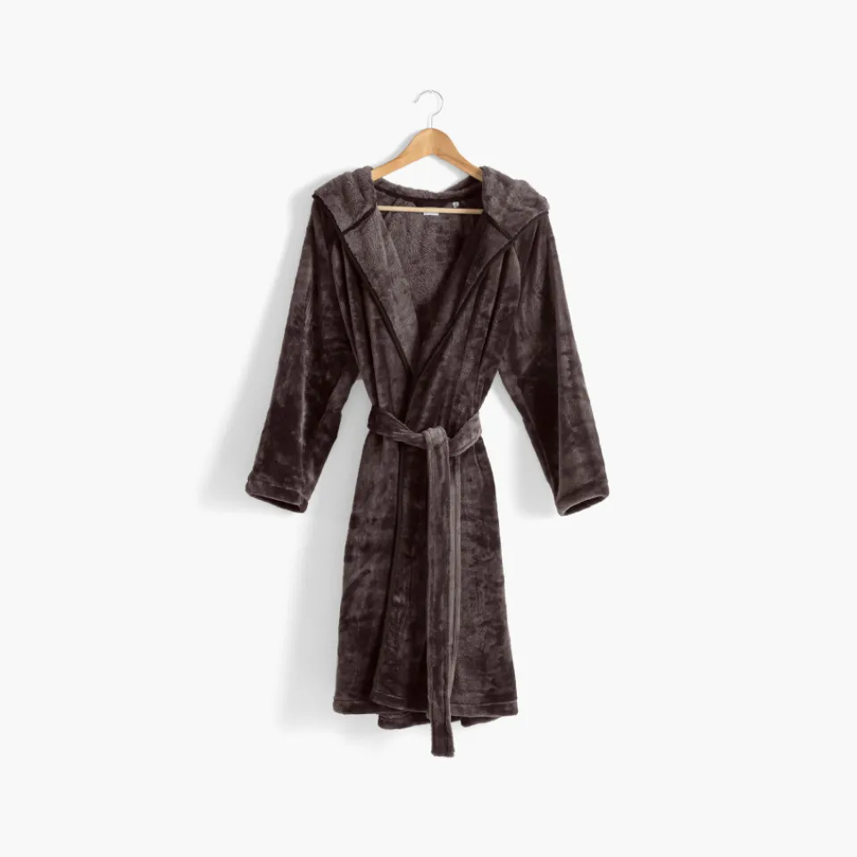 Carré Blanc Robe de chambre ado polaire à capuche Gaspard|Enfant Robes De Chambre