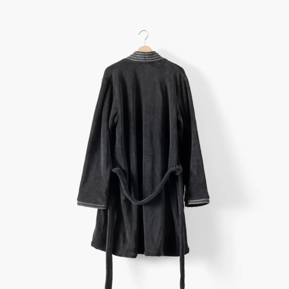 Carré Blanc Robe de chambre homme col kimono Silvalys carbone|Homme Coffrets Cadeaux|Robe De Chambre Homme