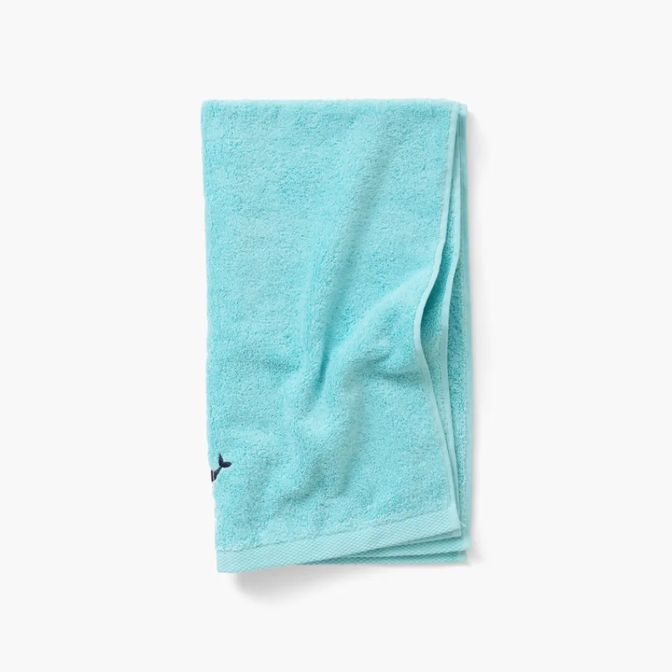 Carré Blanc Serviette de toilette coton Atlantis lagon|Enfant Serviettes De Toilette