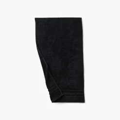 Carré Blanc Serviette de toilette coton Lola II noir| Serviettes De Toilette