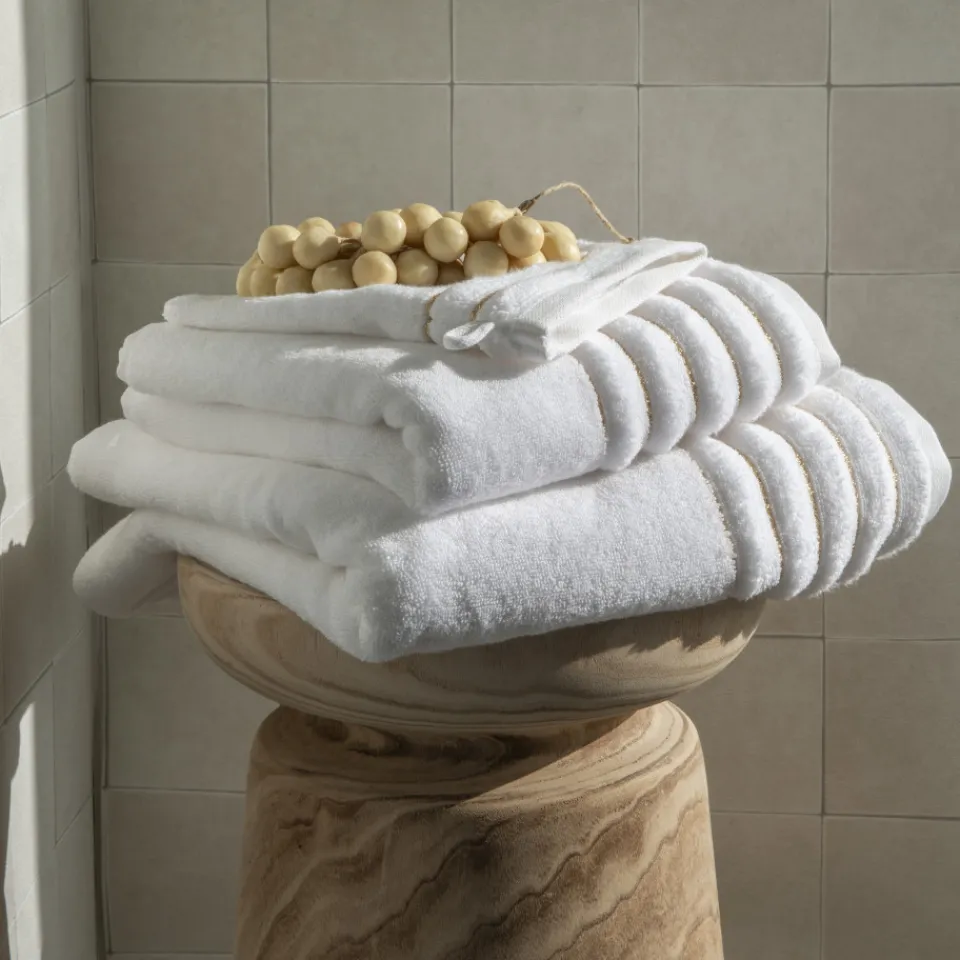 Carré Blanc Serviette de toilette coton Mon Ange blanc|Femme Coffrets Cadeaux|Serviettes De Toilette
