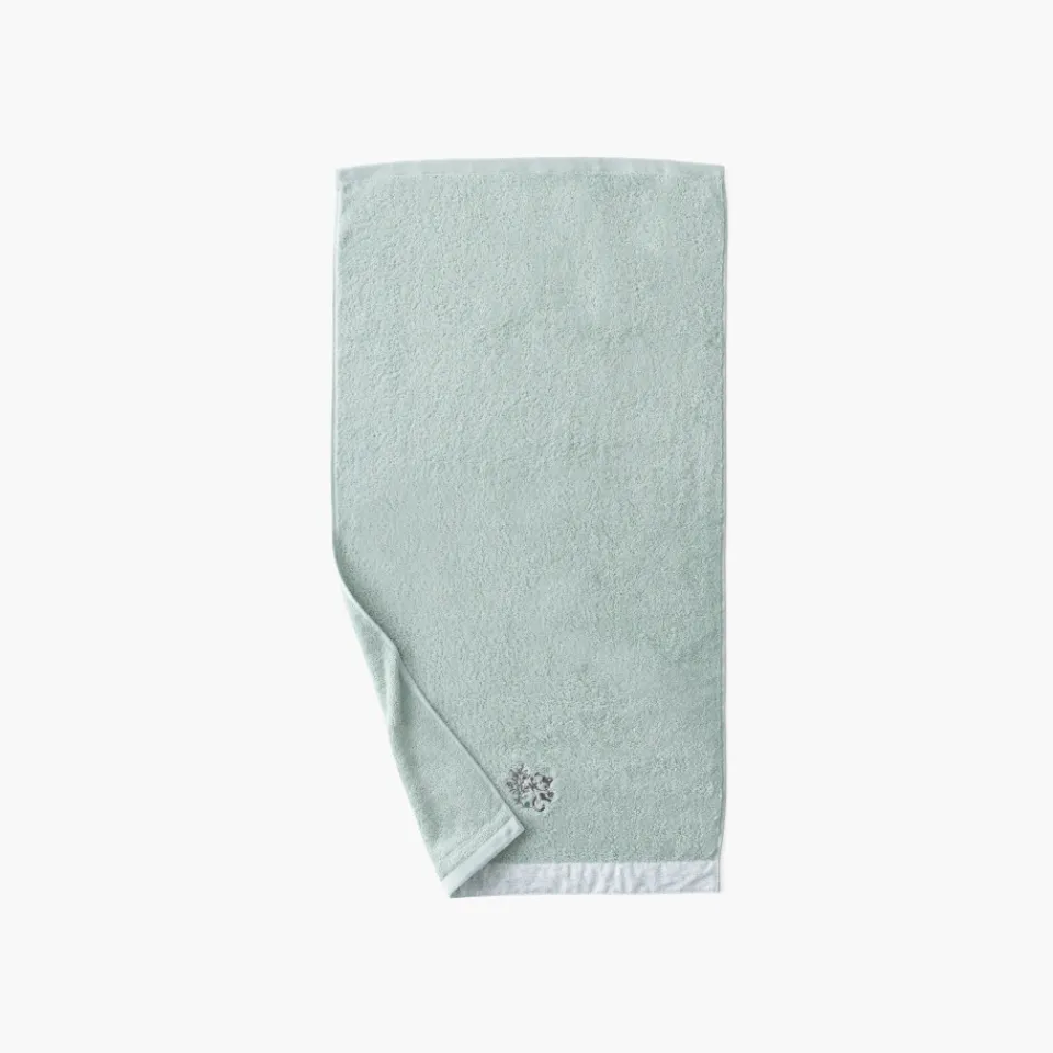 Carré Blanc Serviette de toilette coton bio Jardine amande|Enfant Serviettes De Toilette