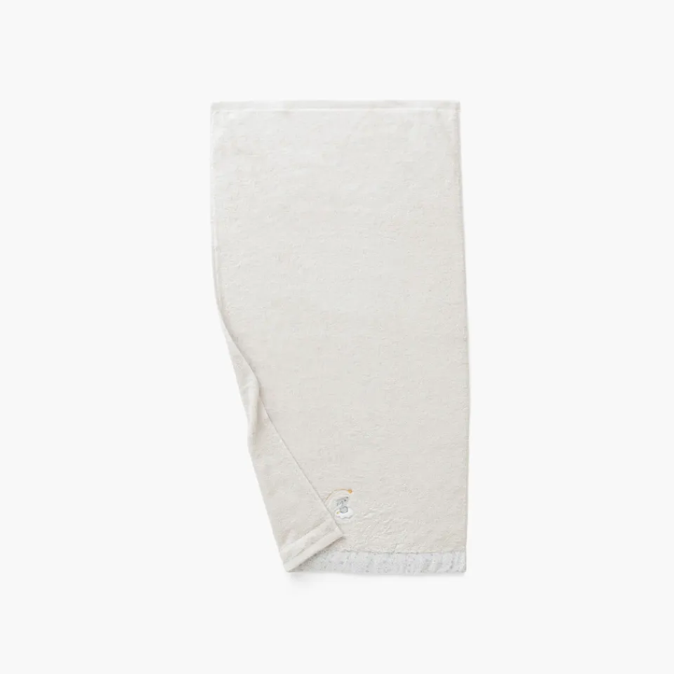 Carré Blanc Serviette de toilette coton bio Illumine craie|Enfant Serviettes De Toilette