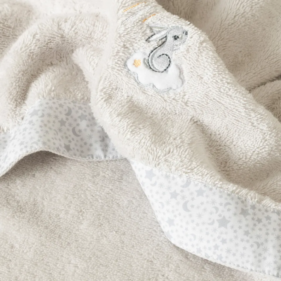 Carré Blanc Serviette de toilette coton bio Illumine craie|Enfant Serviettes De Toilette