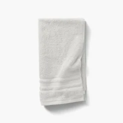 Carré Blanc Serviette de toilette coton Lola II perle| Serviettes De Toilette