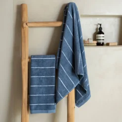 Carré Blanc Serviette de toilette coton Hypnotic Indigo| Serviettes De Toilette