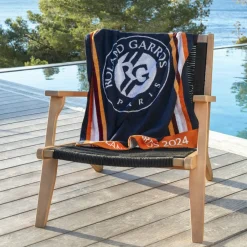 Carré Blanc Serviette de toilette joueur•se Roland-Garros 2024 marine|Homme Coffrets Cadeaux|Roland-garroscollab