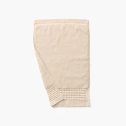 Carré Blanc Serviette invité bouclette de coton biologique Source naturel| Serviettes Invité