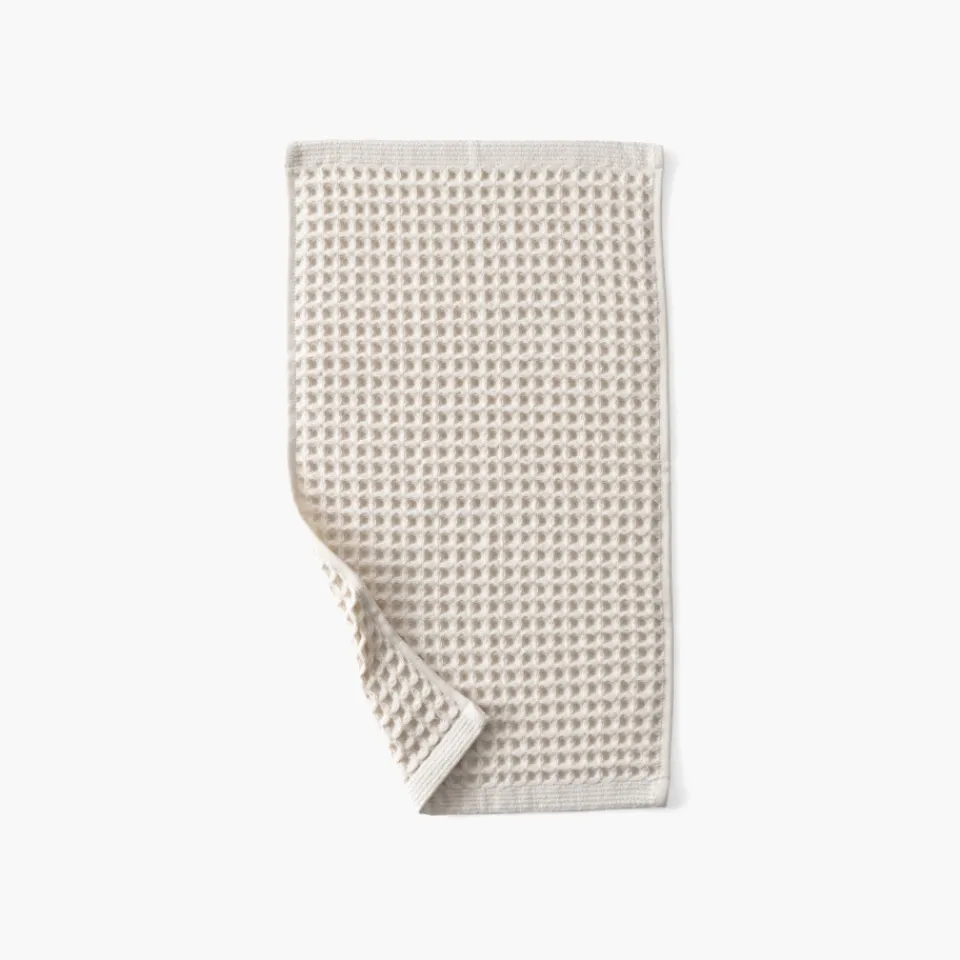 Carré Blanc Serviette invité coton bio Quadro naturel|Femme Coffrets Cadeaux|Serviettes Invité