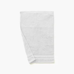 Carré Blanc Serviette invité coton Lola II blanc| Serviettes Invité