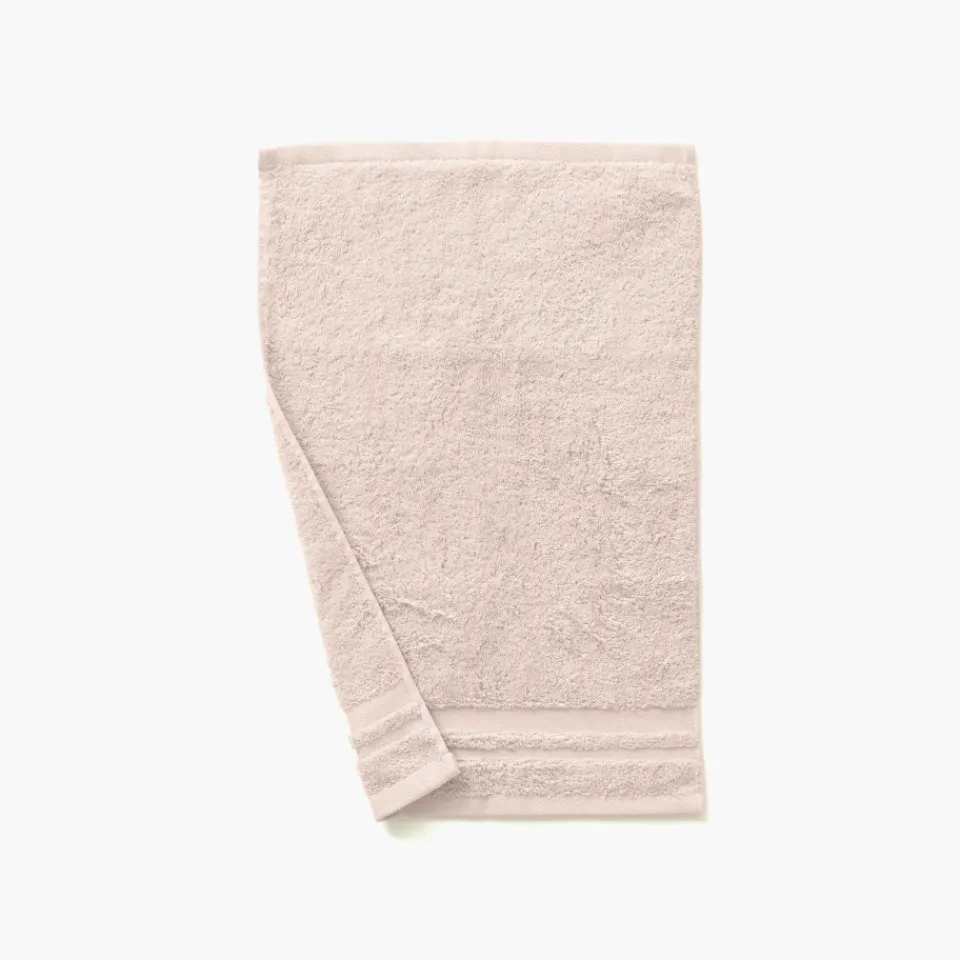 Carré Blanc Serviette invité coton Lola II lin| Serviettes Invité