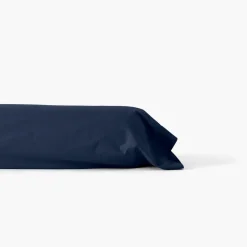 Carré Blanc Taie de traversin percale de coton Neo marine| Taies De Traversin