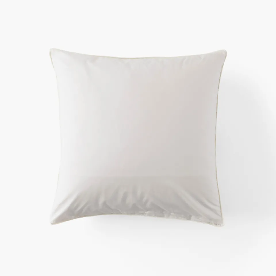 Carré Blanc Taie d'oreiller carrée coton Horizons| Taies D’oreiller