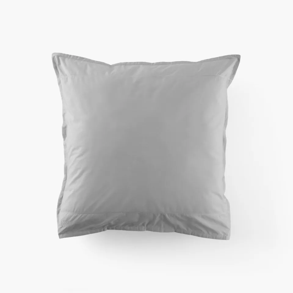 Carré Blanc Taie d'oreiller carrée coton Neo gris| Taies D’oreiller